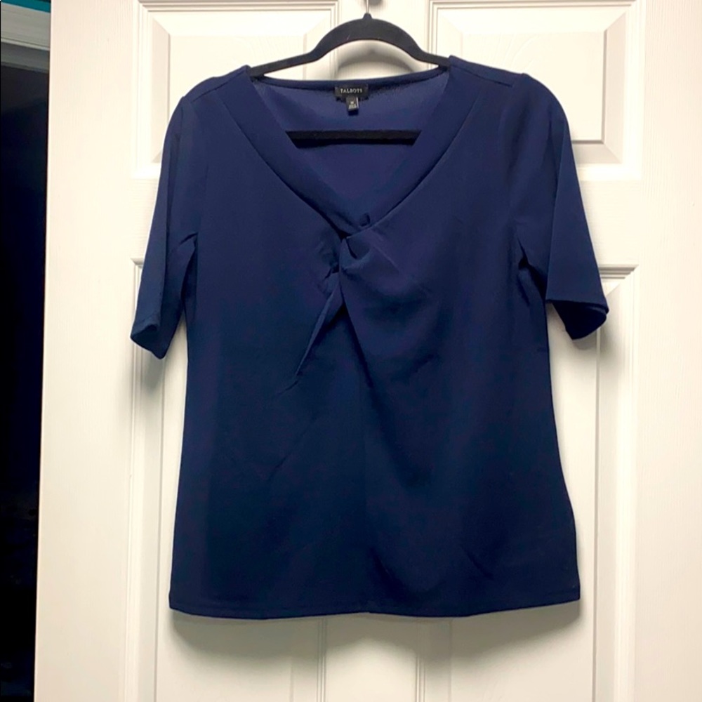 NWOT Blue Talbots Short Sleeve top